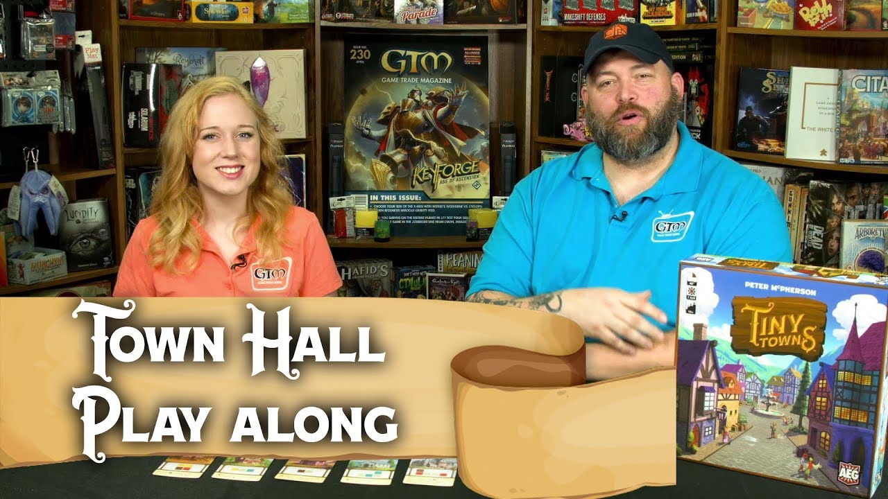 Tiny Towns Town Hall Play Along by Alderac Entertainment Group