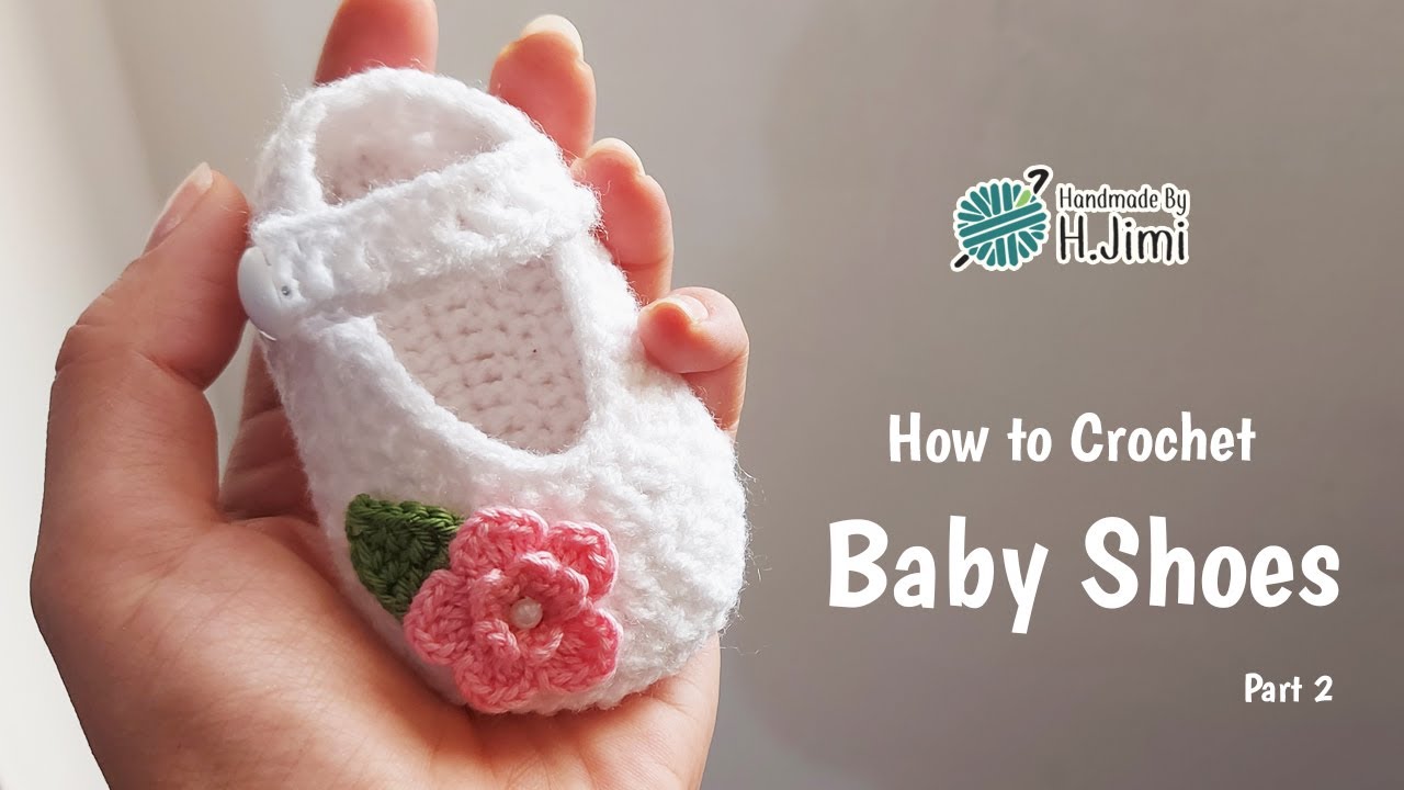 Crochet Baby Booties Tutorial For Beginners! Part 2