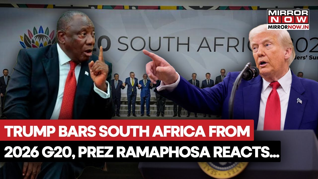 Trump Bars South Africa From 2026 G20 Summit Over &lsquo;White Genocide&rsquo; Claims; Prez Ramahphosa Reacts...