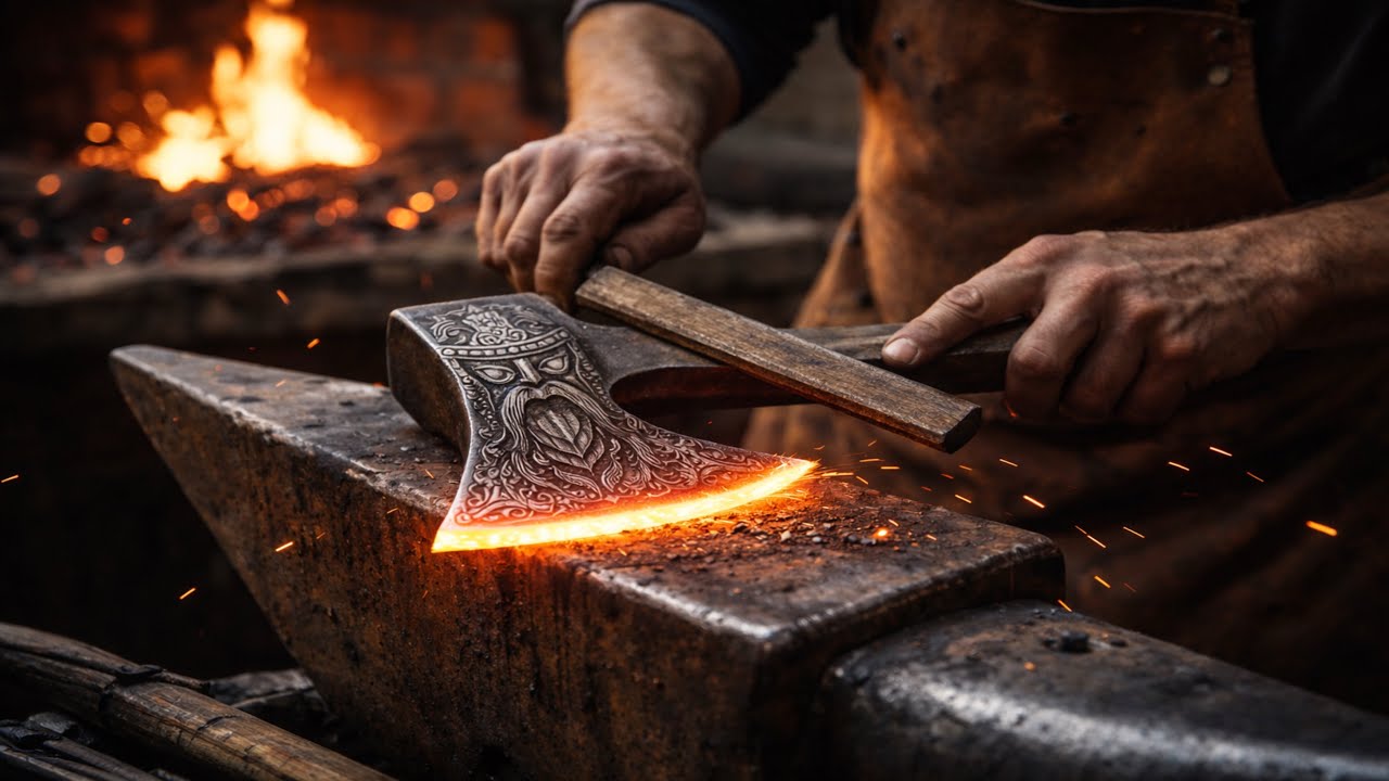 How To Make Sharp Razor Axe by Local  Craftsman |Traditional Methods of Craftsmanship 