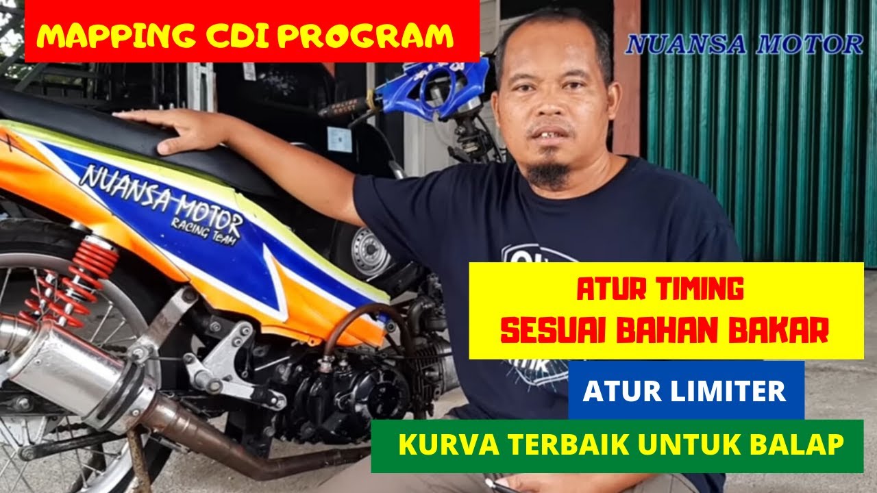 TUTORIAL MAPPING  CDI PROGRAM MOTOR BALAP DAN ATUR LIMITER