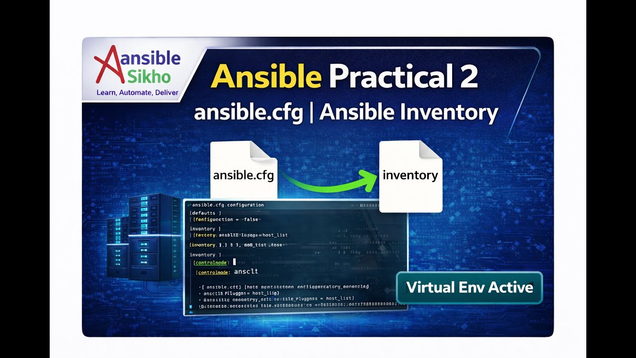 Ansible Practical 2 | ansible config file | Ansible Inventory Explained