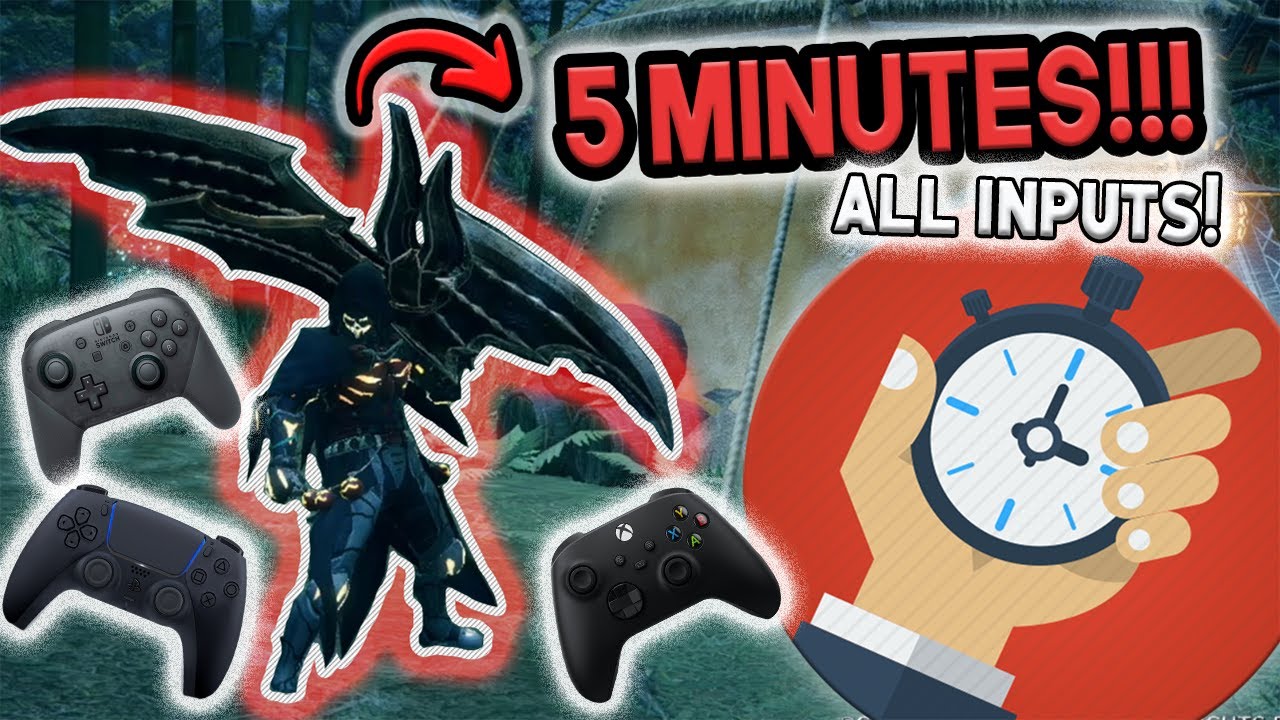 5-минутное руководство по топору Switch Axe | ВСЕ ВХОДЫ | Monster Hunter Rise | Серия руководств ...