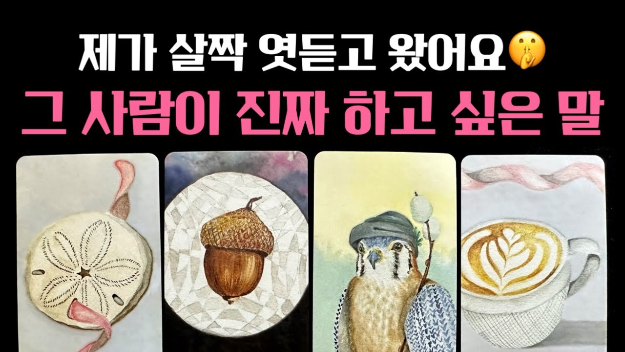[타로] 그 사람이 진짜 하고 싶은 말💬