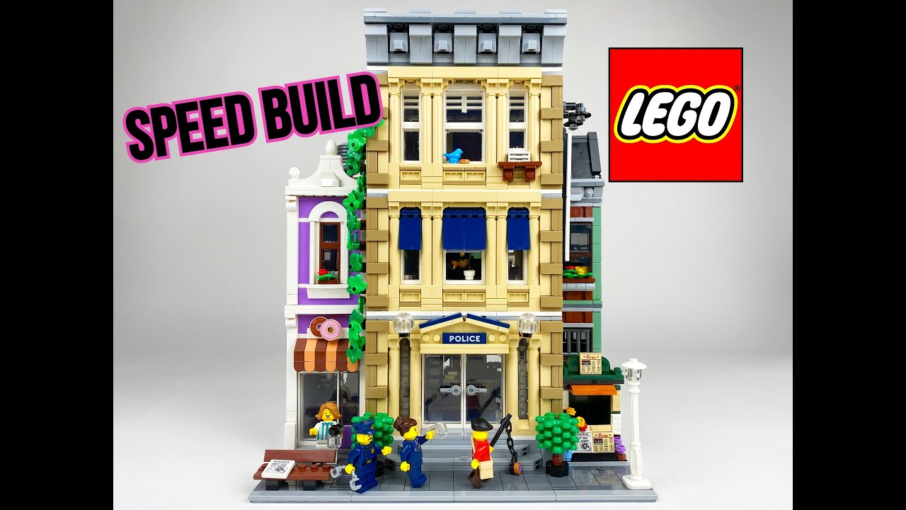 LEGO 'Police Station' 10278 Modular Buildings Collection Unboxing and Speed Build 2021