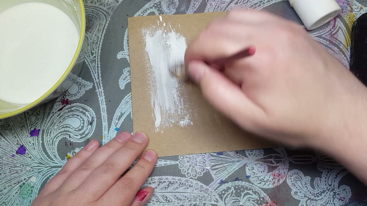 How to make your own gesso (part 1) Recipe #1 with cornstarch