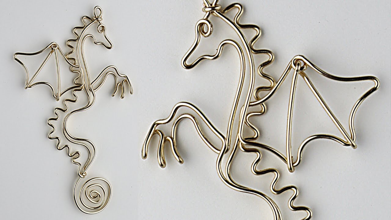DIY Wire Dragon Pendant Tutorial