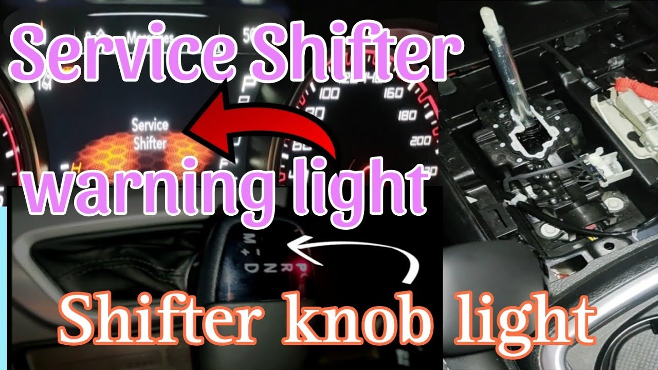 Dodge charger service shifter warning light on | Shifter knob light is not working
