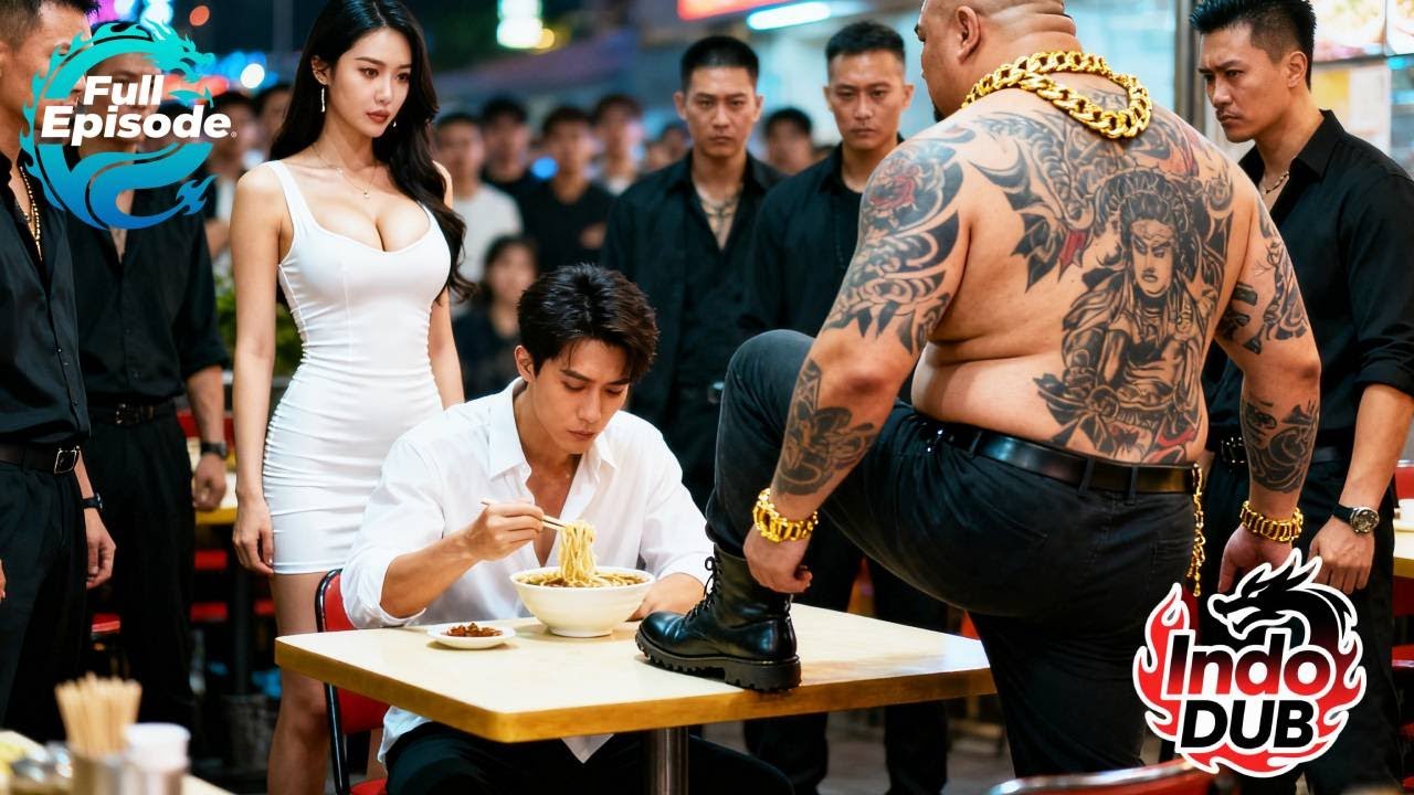 Preman ganggu pria miskin makan mi—satu tatapannya membungkam seluruh geng!