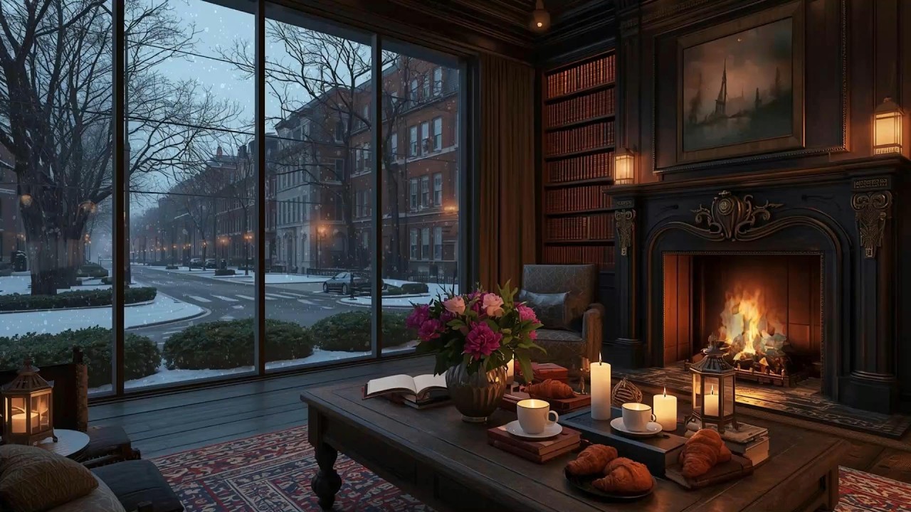 October Fall Morning & Cozy Coffee Shop 🍂Warm Piano Jazz Instrumental Music for Working, Good Mood