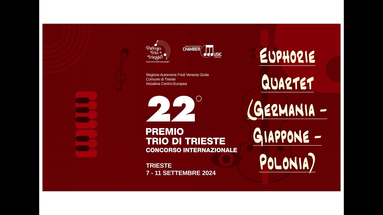 22º Premio Trio di Trieste, Euphorie Quartet - W.A Mozart: dal Quartetto in mi bemolle maggiore K493