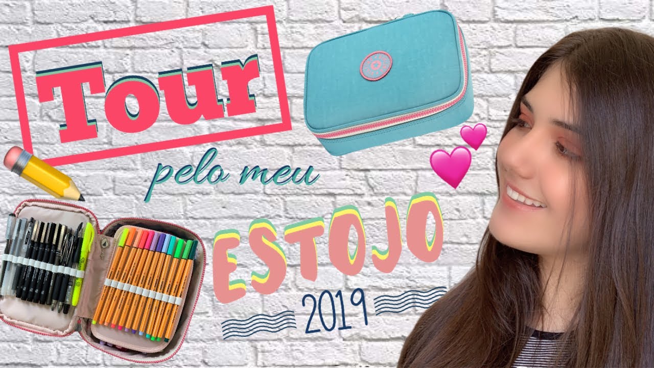 TOUR PELO MEU ESTOJO 2019 | MEU MATERIAL ESCOLAR - BRUNA BADARÓ