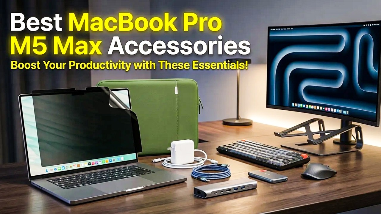 Топ-7 лучших аксессуаров для Macbook Pro M5 Max для повышения производительности и защиты 🔥