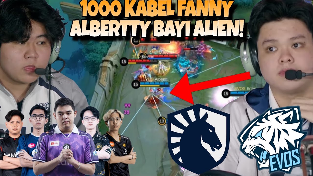 1000 KABEL FANNY ALBERT VS LIQUID !! MENEGANGKAN GINI COK !! EVOS VS LIQUID MATCH 1 - MPL S17