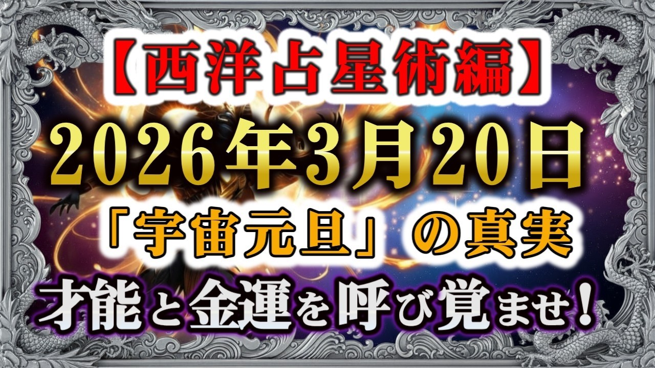 【緊急】3月20日、太陽が牡羊座に入る瞬間に「宿命」が書き換わる。168年ぶりの奇跡があなたを指名しました。