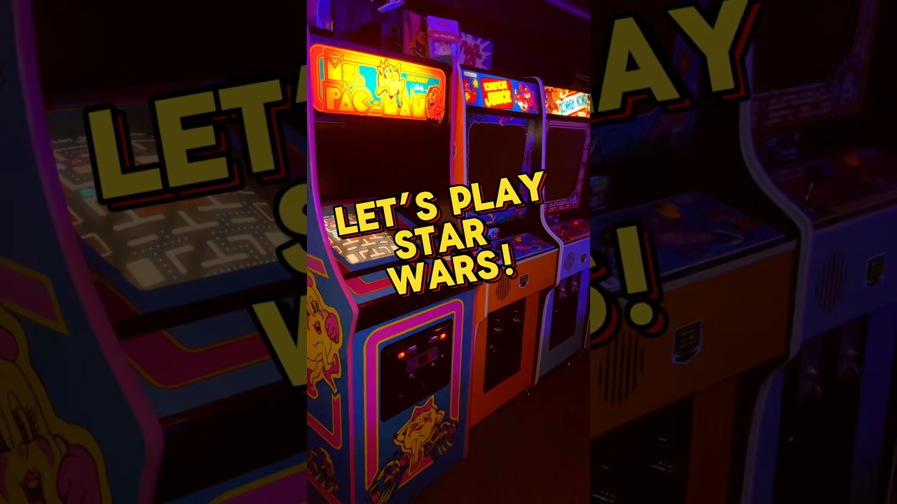 Playing the Classic Star Wars Arcade Game!