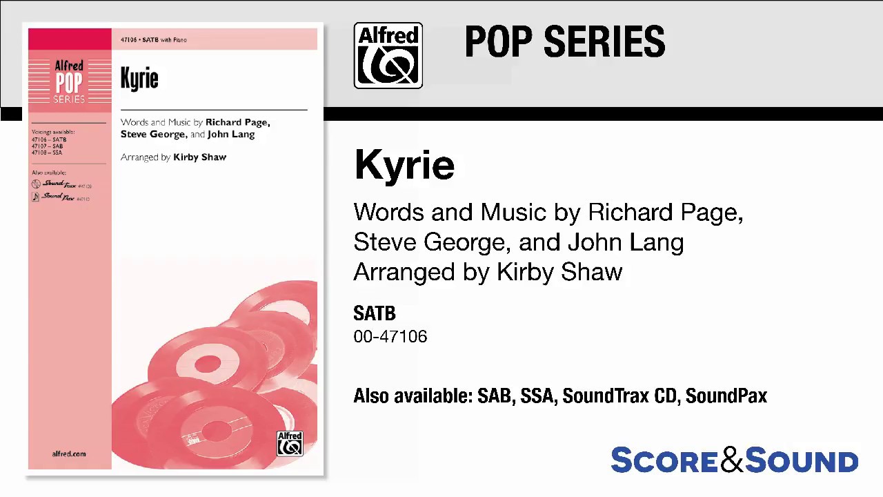 Kyrie, arr. Kirby Shaw – Score & Sound