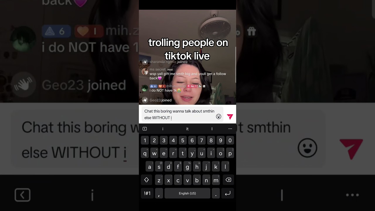 trolling people on tiktok live #trolling #prank #funny