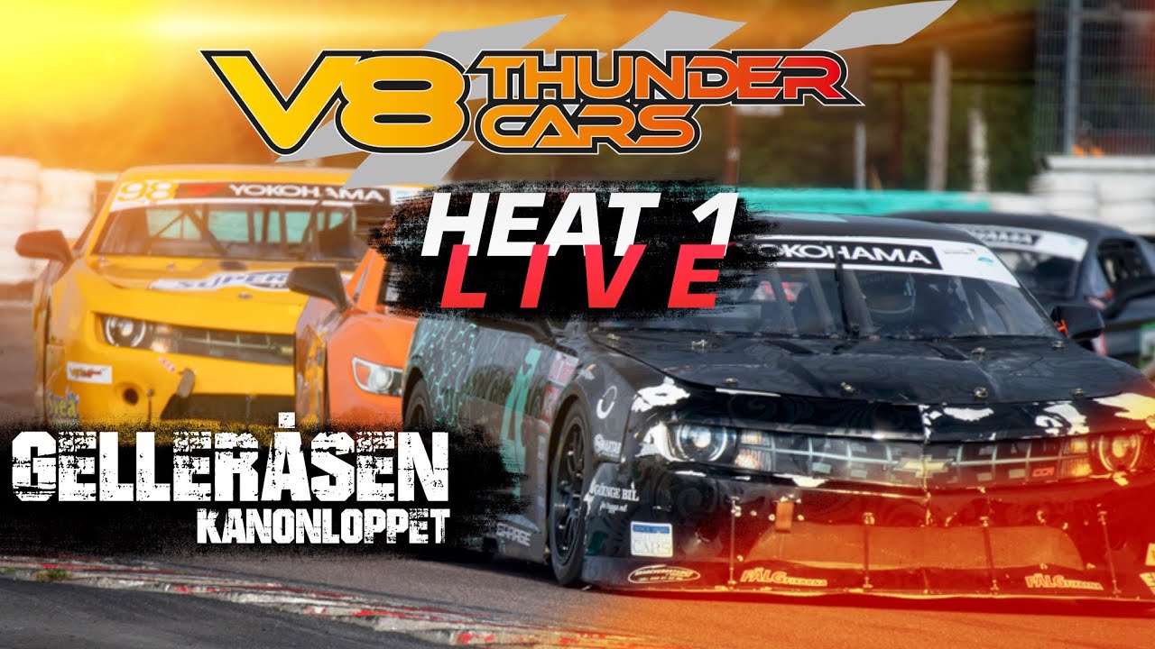 V8 THUNDER CARS | LIVE | GELLERÅSEN  | 16 AUGUSTI - RACE 1