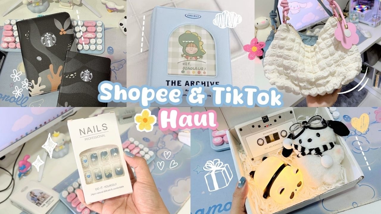 Shopee and Tiktok Haul and Unboxing 💙