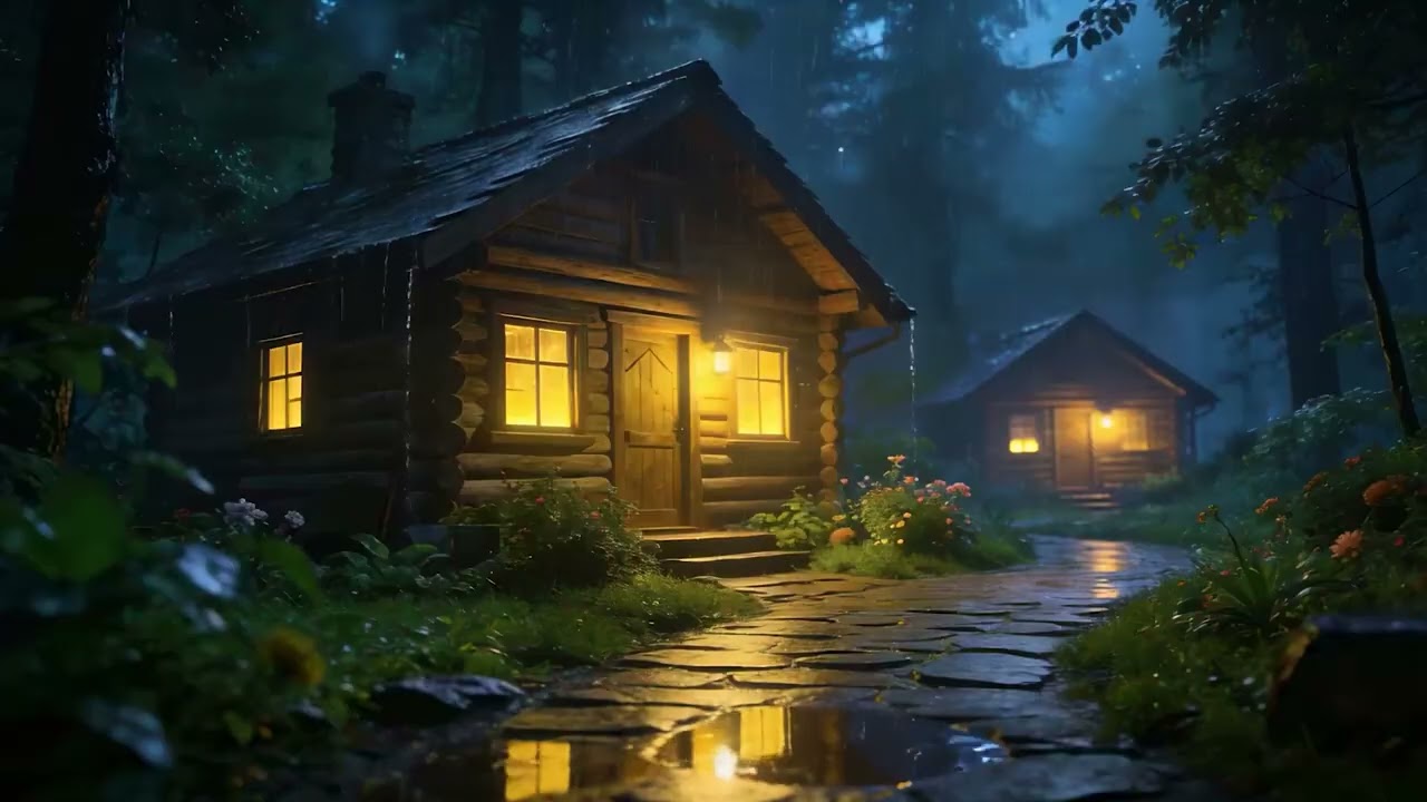 Soft Rain by the Window 🌙🕯️ Deep Sleep Ambience