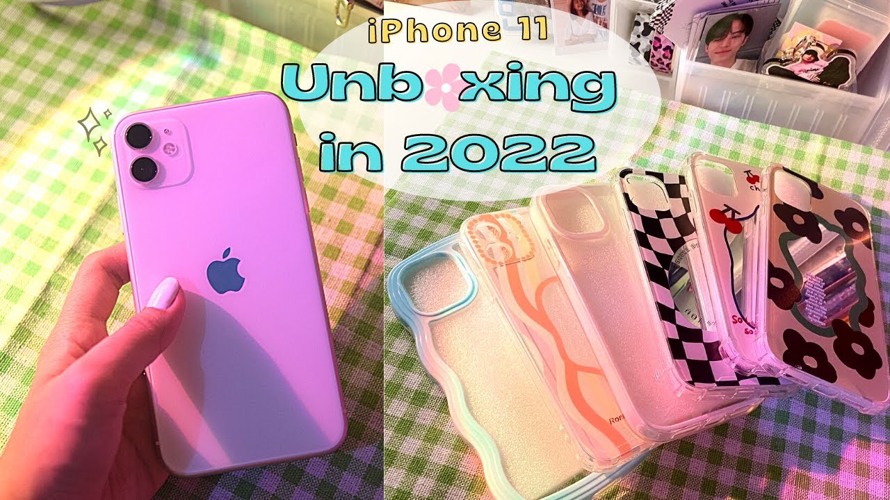 iPhone 11  Unboxing in 2022 | White | 128gb + aesthetic phone cases & accessories | snowylivs
