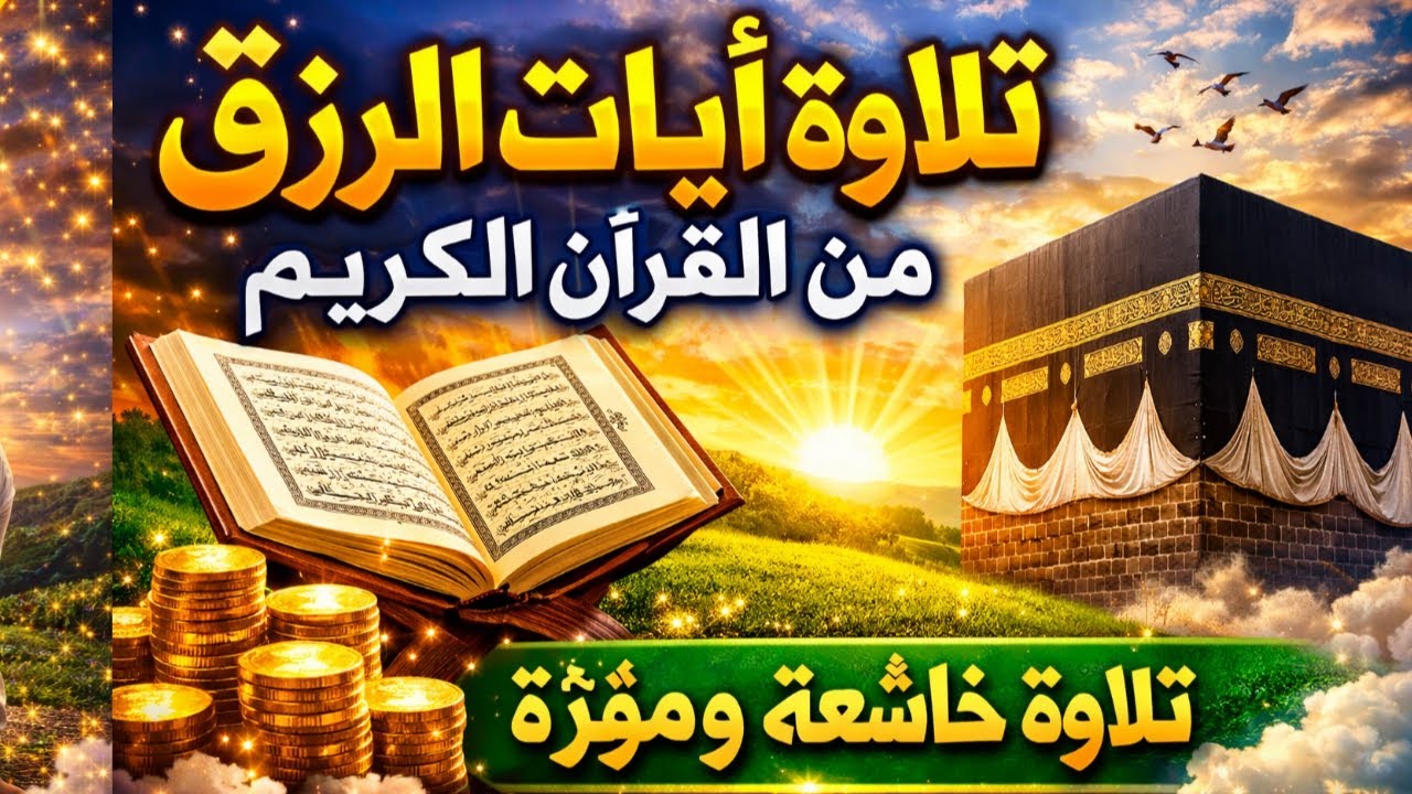 📿 مفتاح الحظ 💰 | آياتٌ أُضيئت وأدعيةٌ استُجيبت لجلب الرزق والبركات، بإذن الله