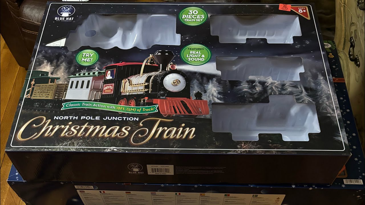 Blue Hat Toy Co. North Pole Junction 2-6-0 Christmas Train Battery operated