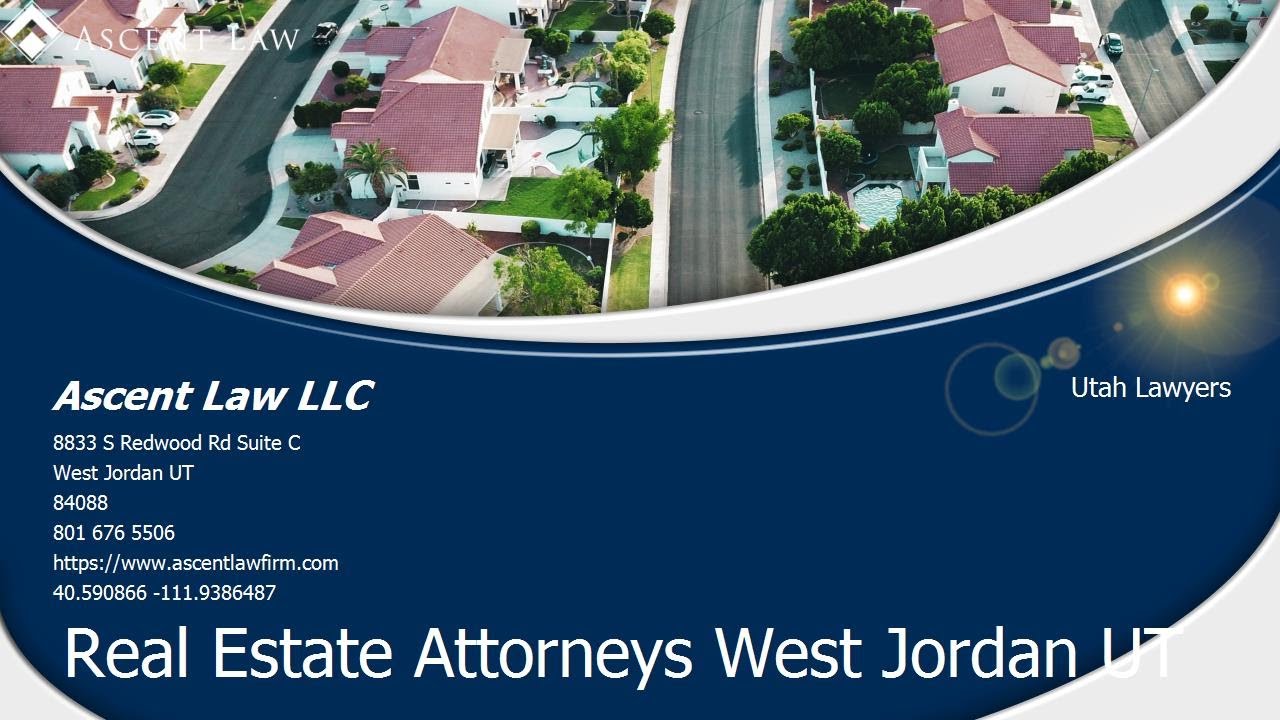 Utah Real Estate Tax Attorney