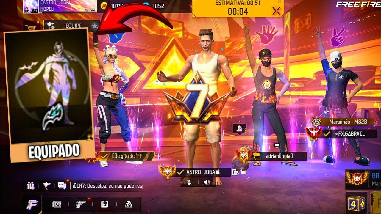 Fingi ser BOOT e usei o EMOTE de trocar de SKIN no meio da partida no Free Fire!