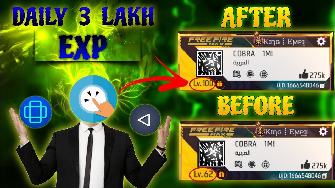Free Fire New LEVEL UP GLITCH 😱 || LONE WOLF 