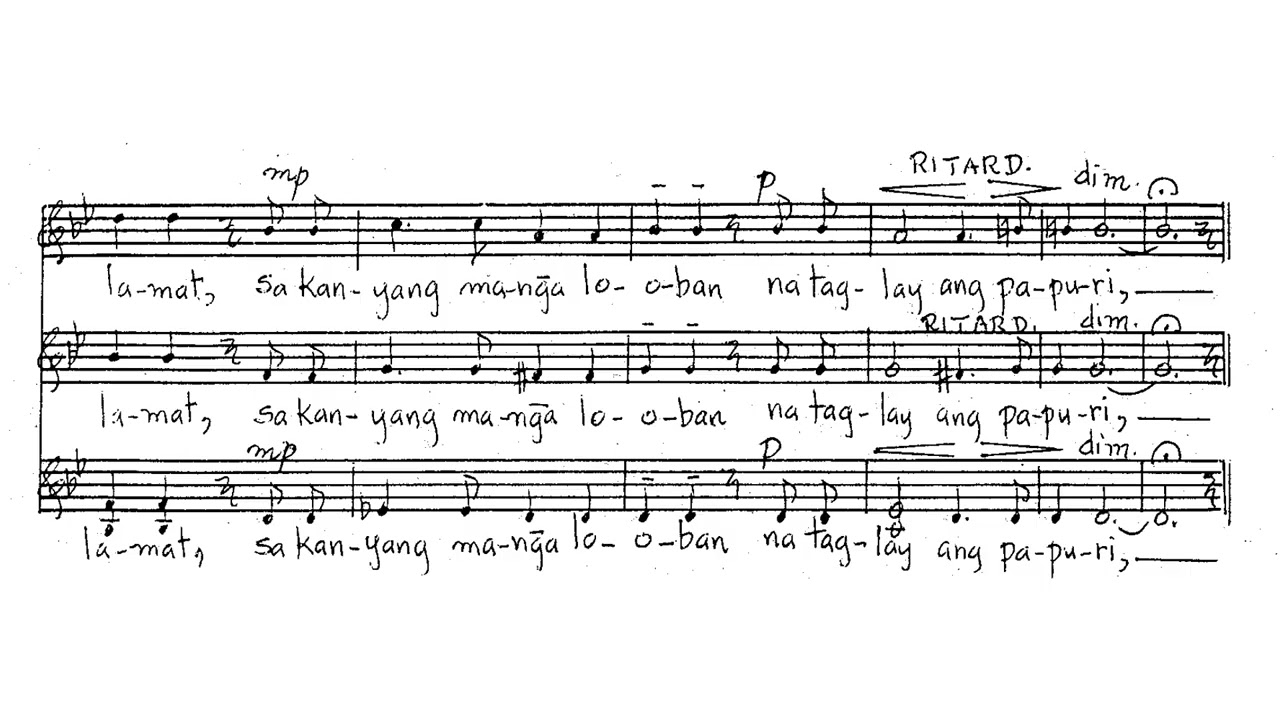 Lucio San Pedro - Umawit Kang Masaya - Psalm 100 (1980) (sheet music)