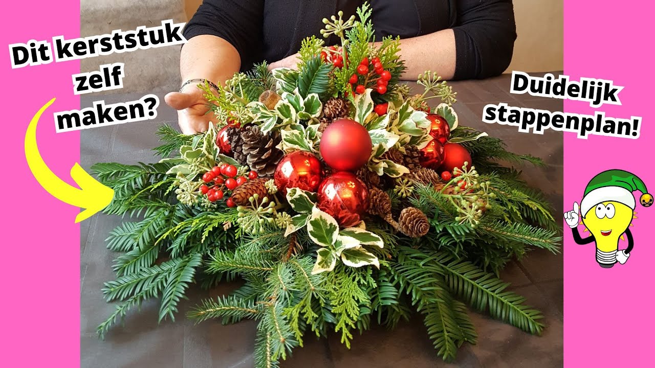 Zelf kerststukken maken? Stappenplan + duidelijke uitleg! 🎅