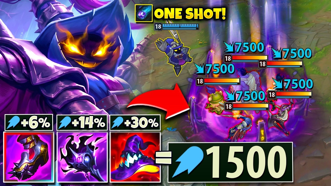 VEIGAR BUT I GET 50% MORE AP AND IT'S NOT BALANCED... (1500 AP AT 20 MINUTES)