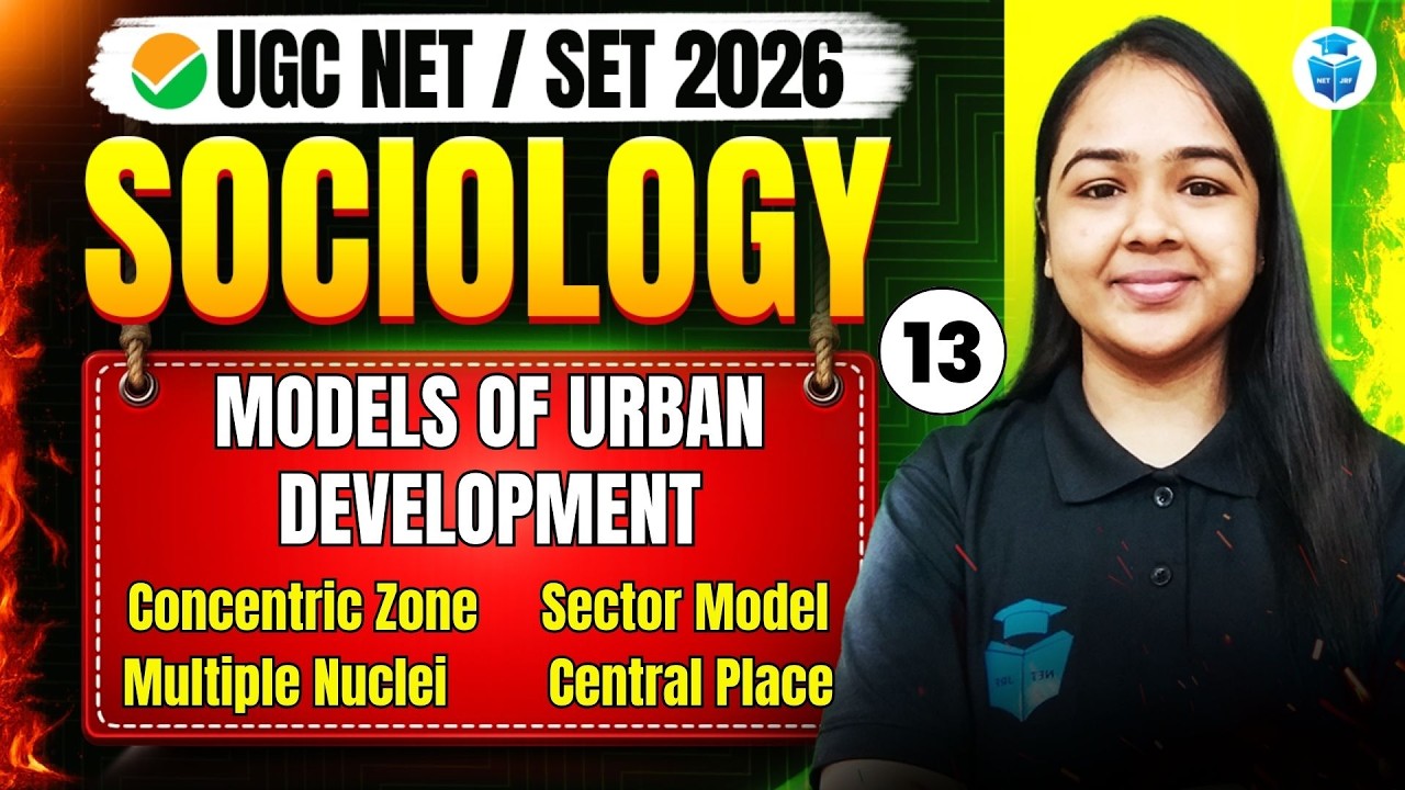 UGC NET Sociology 2026 | Models Of Urban Development | Important Concepts | JRFAdda