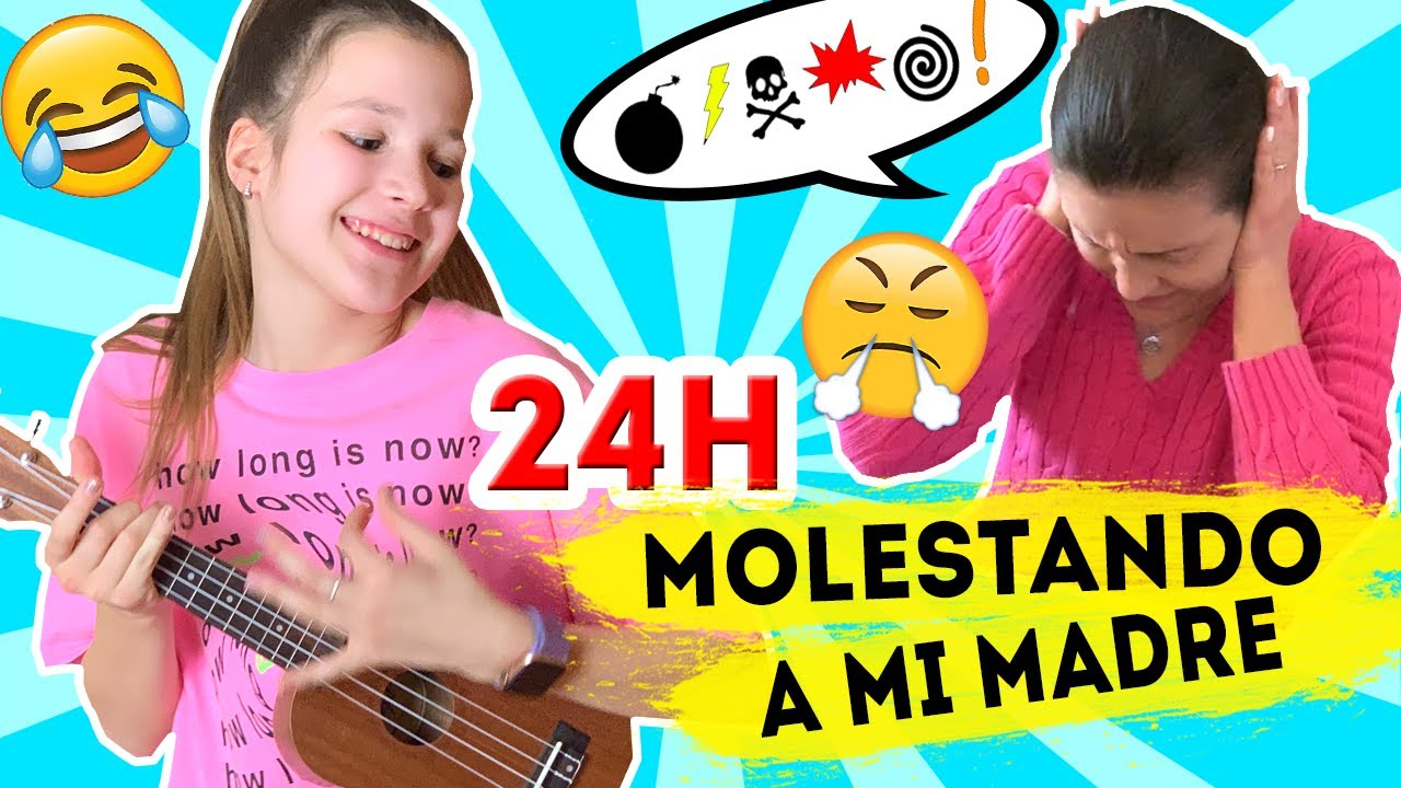 24 HORAS MOLESTANDO A MI MADRE | MI MAMÁ SE ENFADA MUCHO | Daniela Golubeva