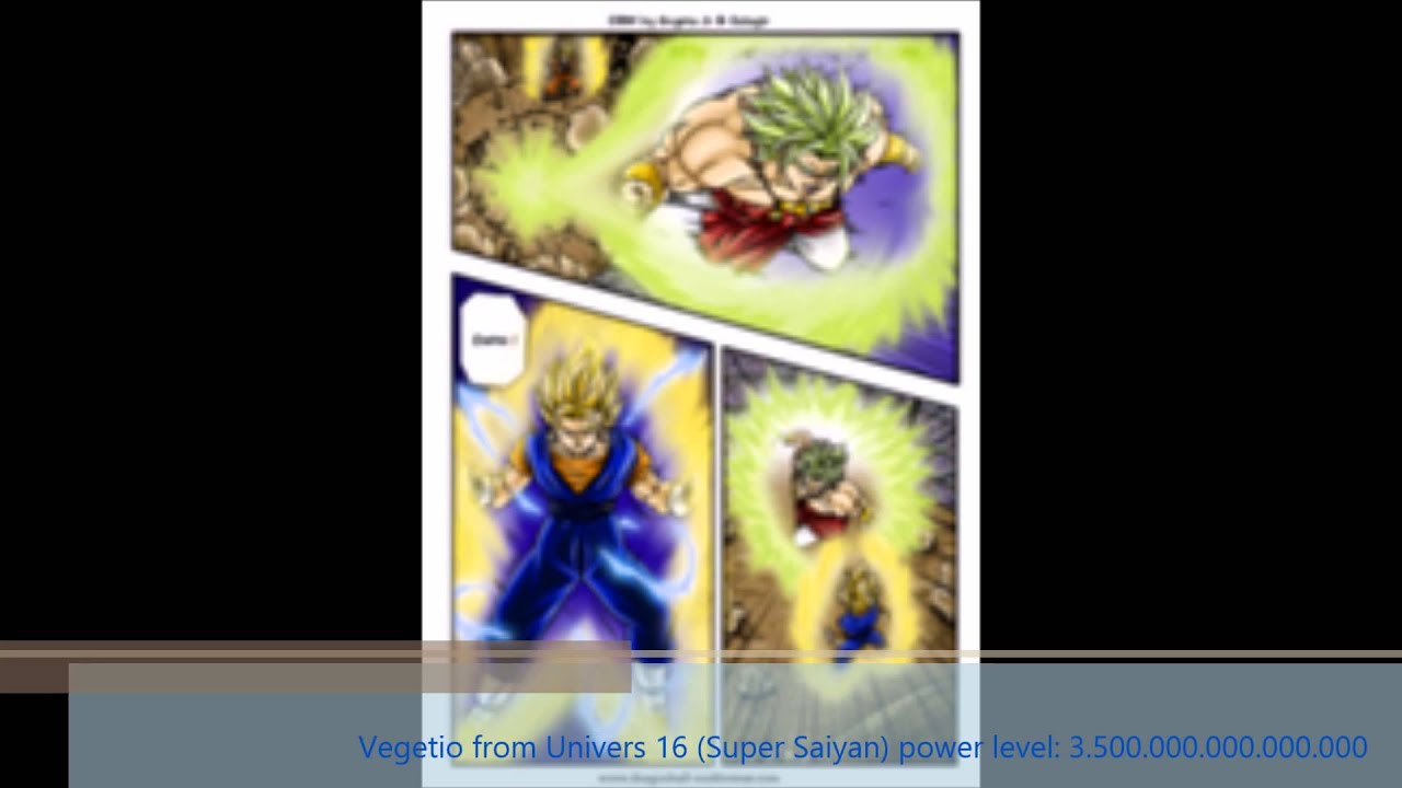 Dragon Ball Multiverse power levels NCH