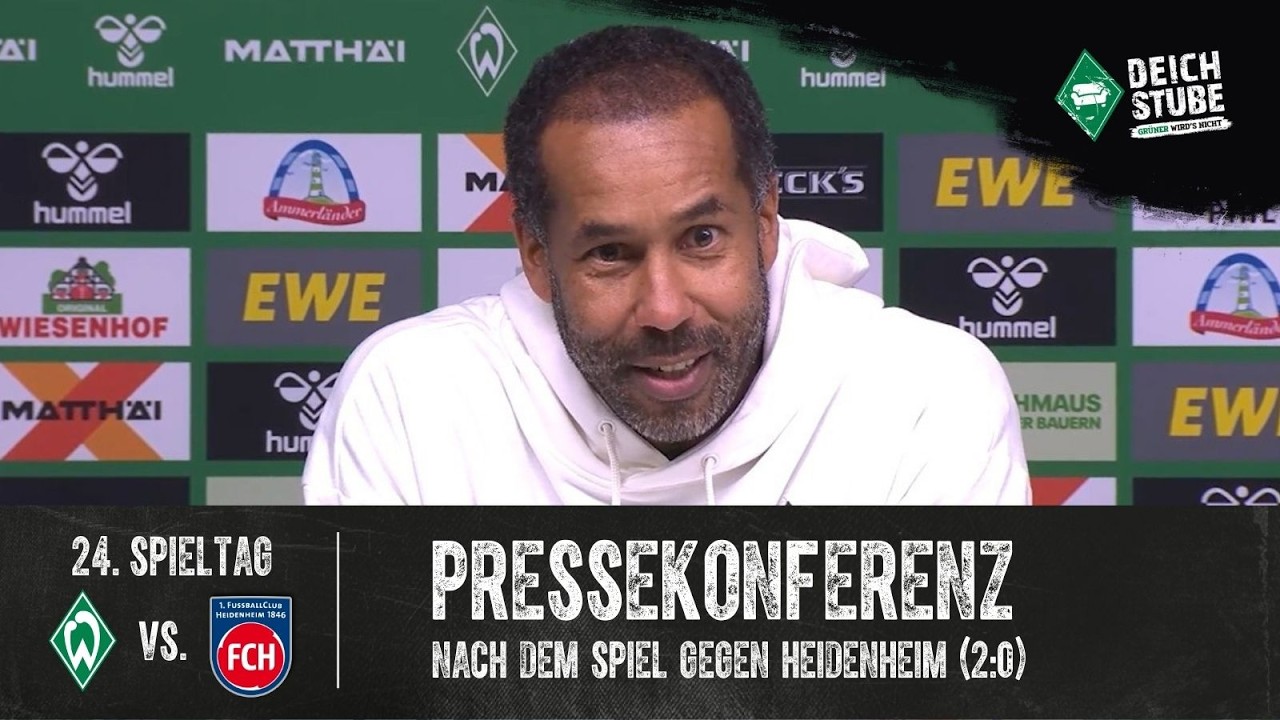 Pressekonferenz nach Werder-Befreiungsschlag gegen 1. FC Heidenheim: „Hochverdienter Sieg“
