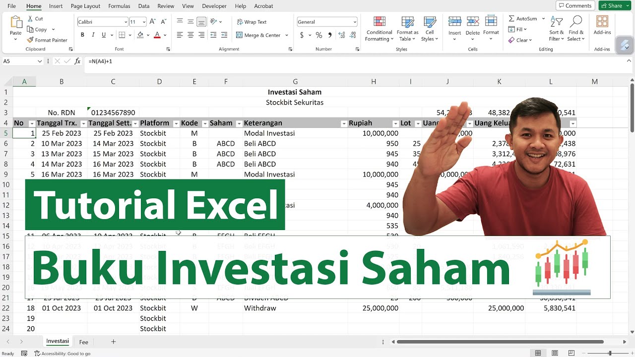 Tutorial Membuat Buku Investasi Saham Menggunakan Excel