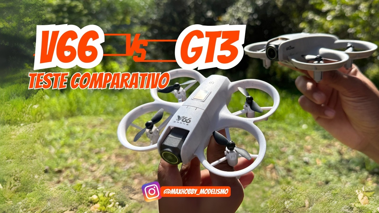 DUELO DE DRONES V66 Vs GT3 QUAL O MELHOR?