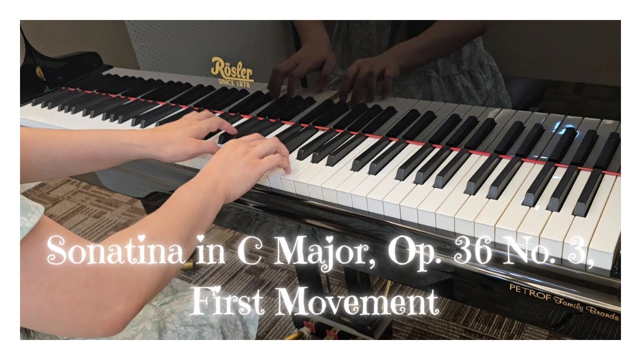 Muzio Clementi: Sonatina in C Major, Op. 36 No. 3, First Movement ☆ Lin-Lin Piano 65