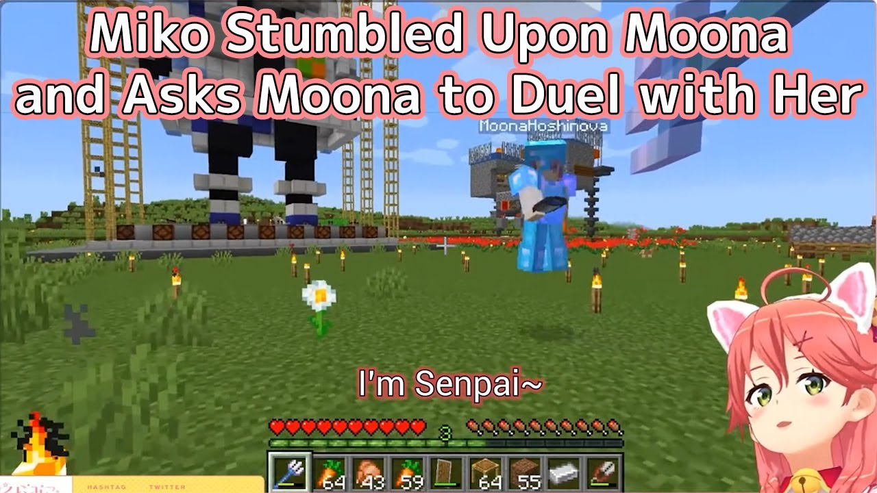 Miko Stumbled Upon Moona and Asks Moona to Duel with Her [Hololive] [English Sub]