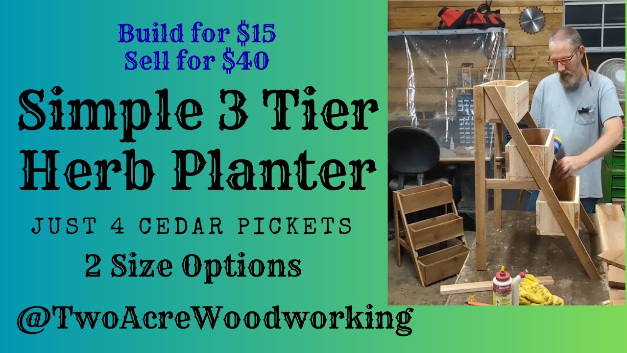Easy 3 Tier Herb Planter Build. Director's Cut.