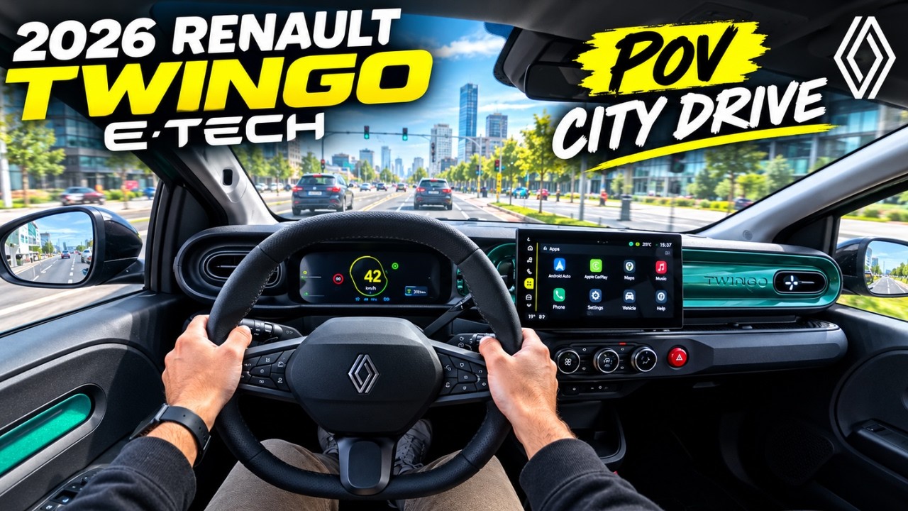 2026 Renault Twingo E Tech POV City Drive: The Ultimate Urban EV?#RenaultTwingo #TwingoETech #pov