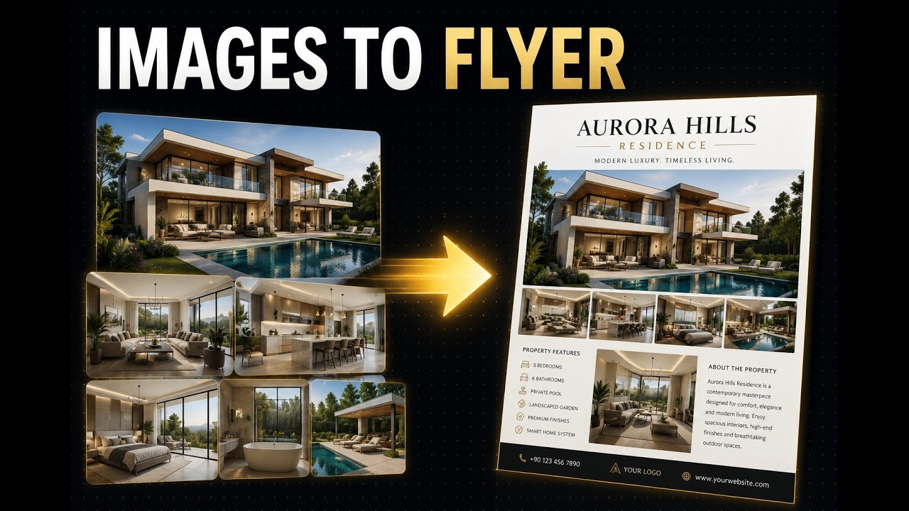 AI Turns Your Project Images into Stunning Marketing Flyers