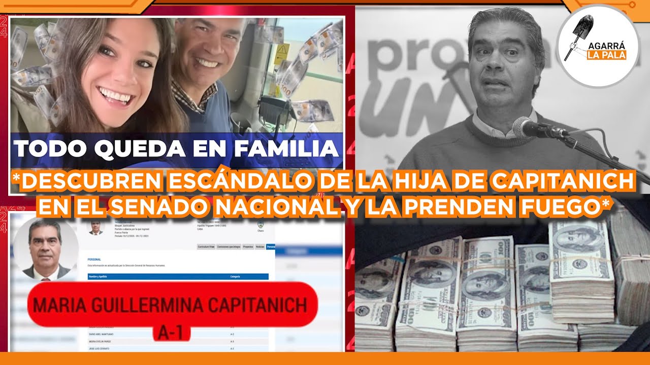 SE DESCUBRE MEGA-ESCÁNDALO DE LA HIJA DE CAPITANICH EN EL SENADO Y LA PRENDEN FUEGO: 