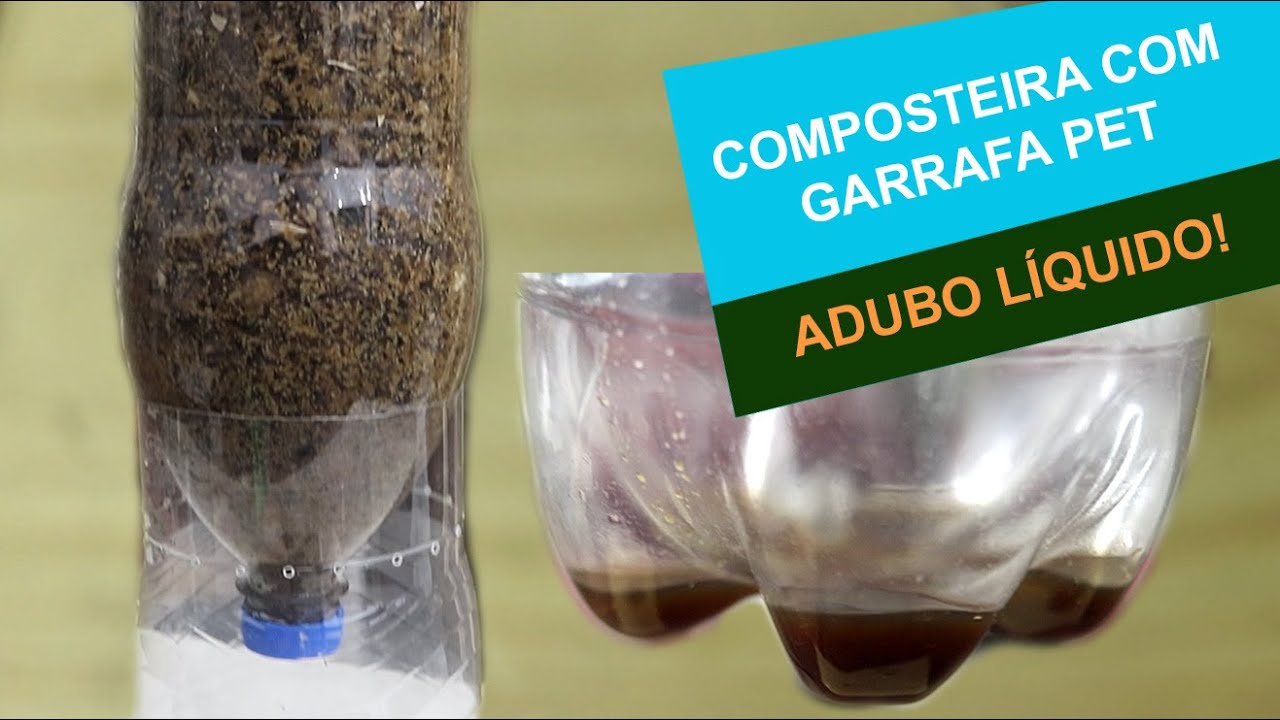 Como fazer uma composteira com garrafa PET (video 2 de 2) - Adubo Líquido!