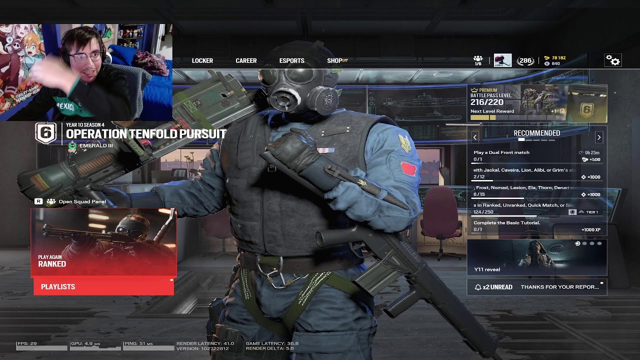 R6 Rank Grind - Chill stream -