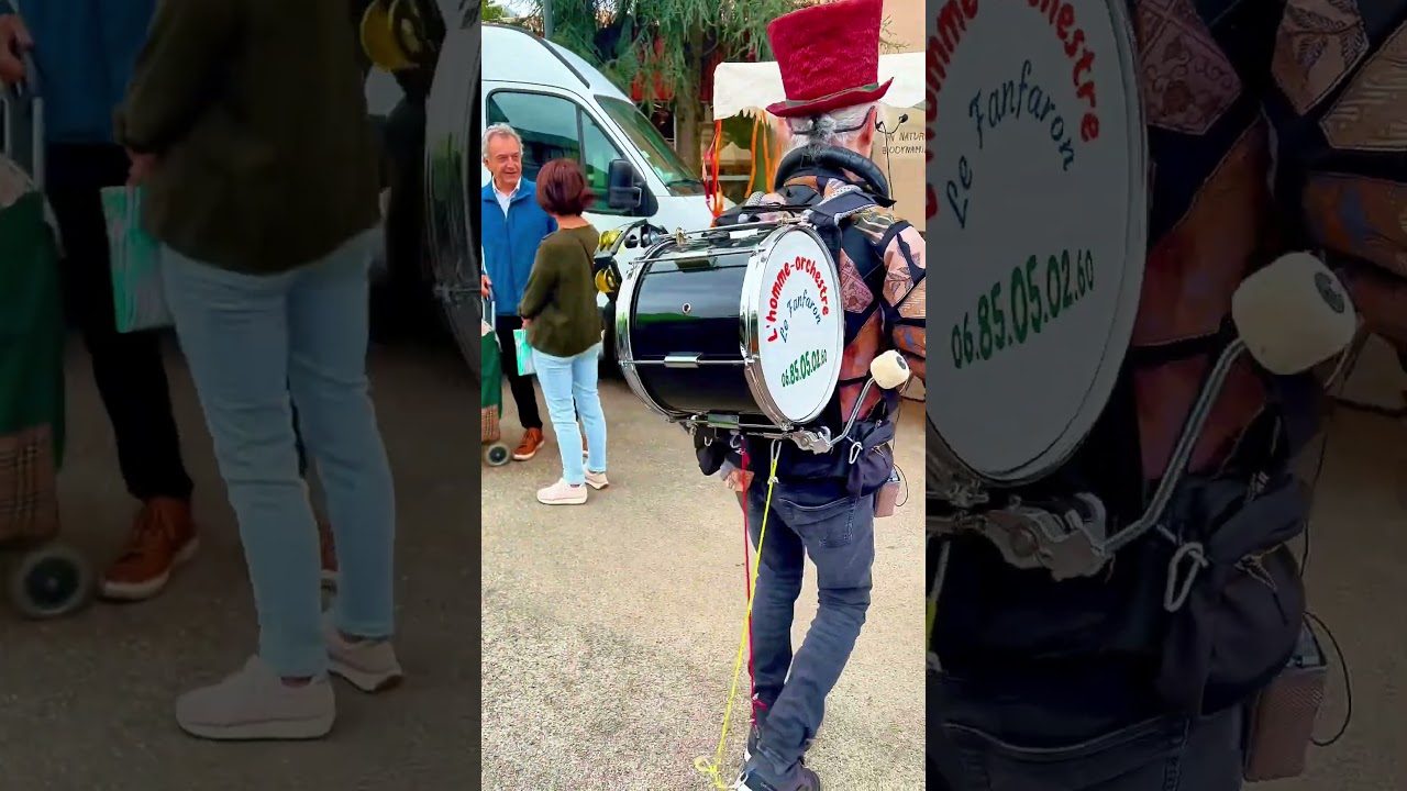 Le fanfaron au marché de Bagnères-de-Bigorre