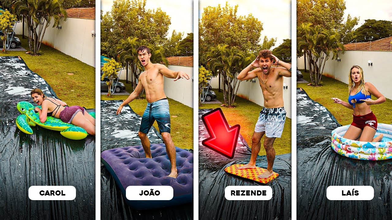 QUEM ESCORREGAR MELHOR COM OBJETOS DA CASA GANHA!! [ REZENDE EVIL ]